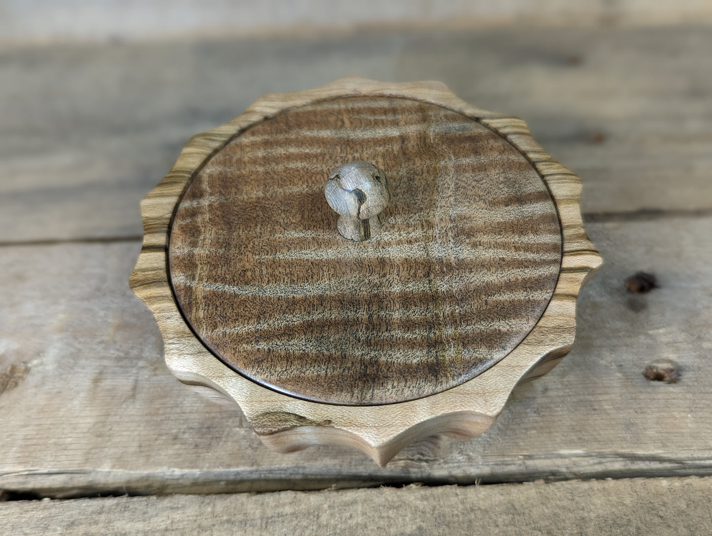 Fluted maple box