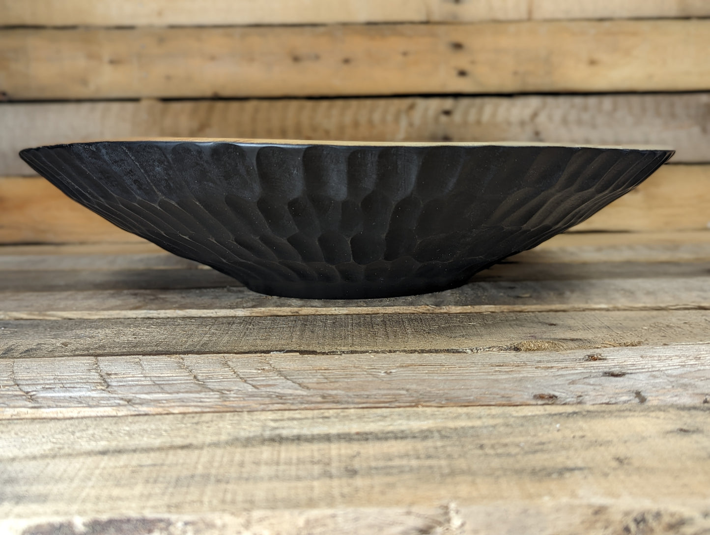 Large textured birch bowl
