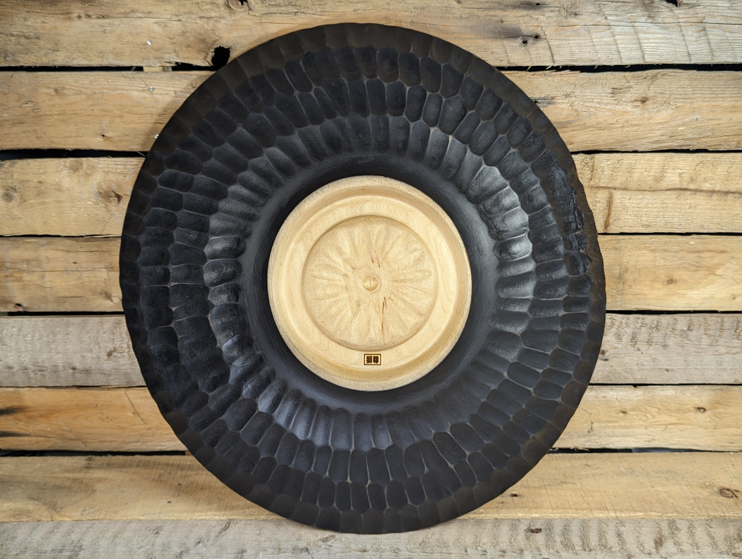 Large textured birch bowl