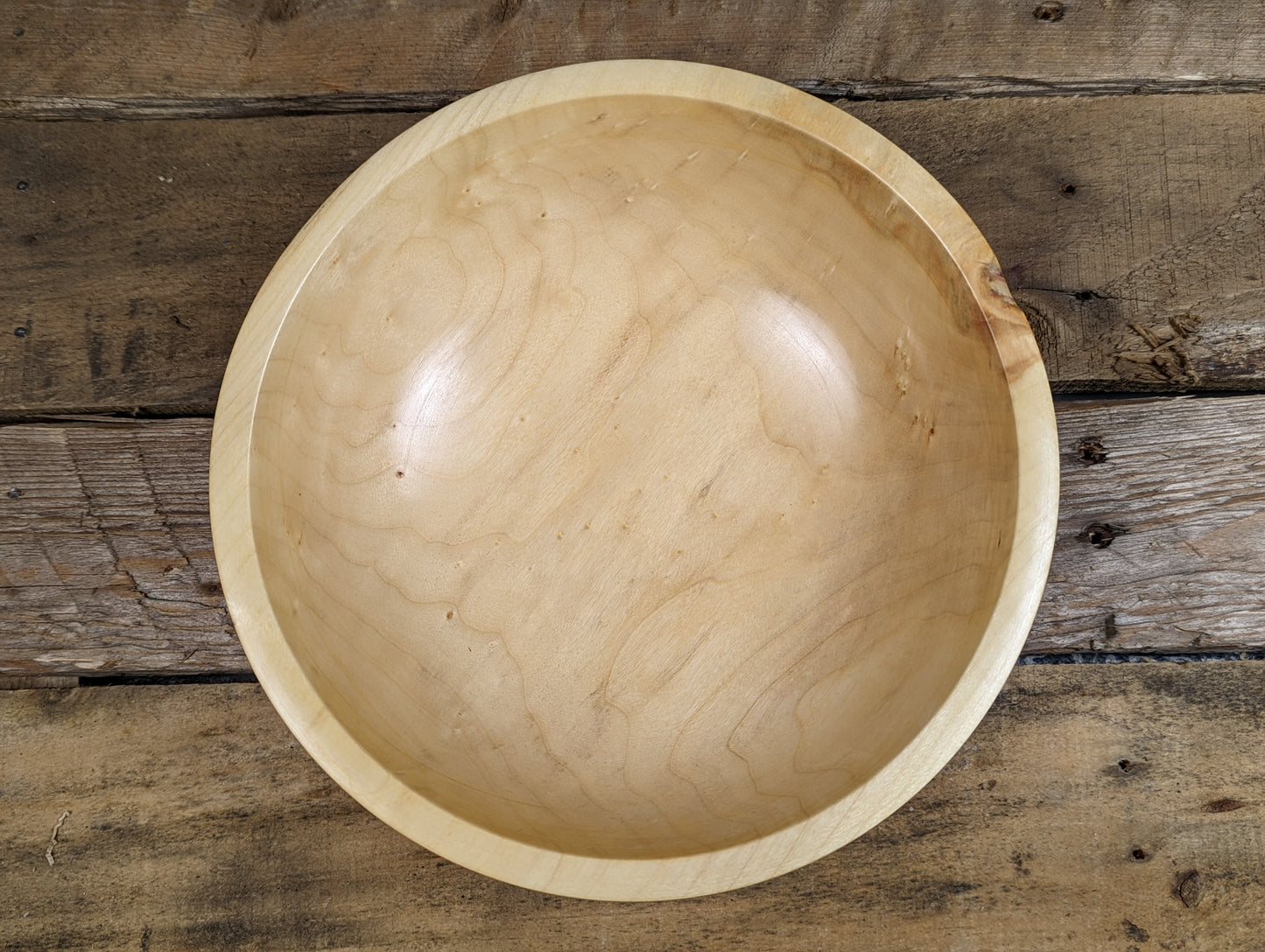 Bird's eye maple bowl