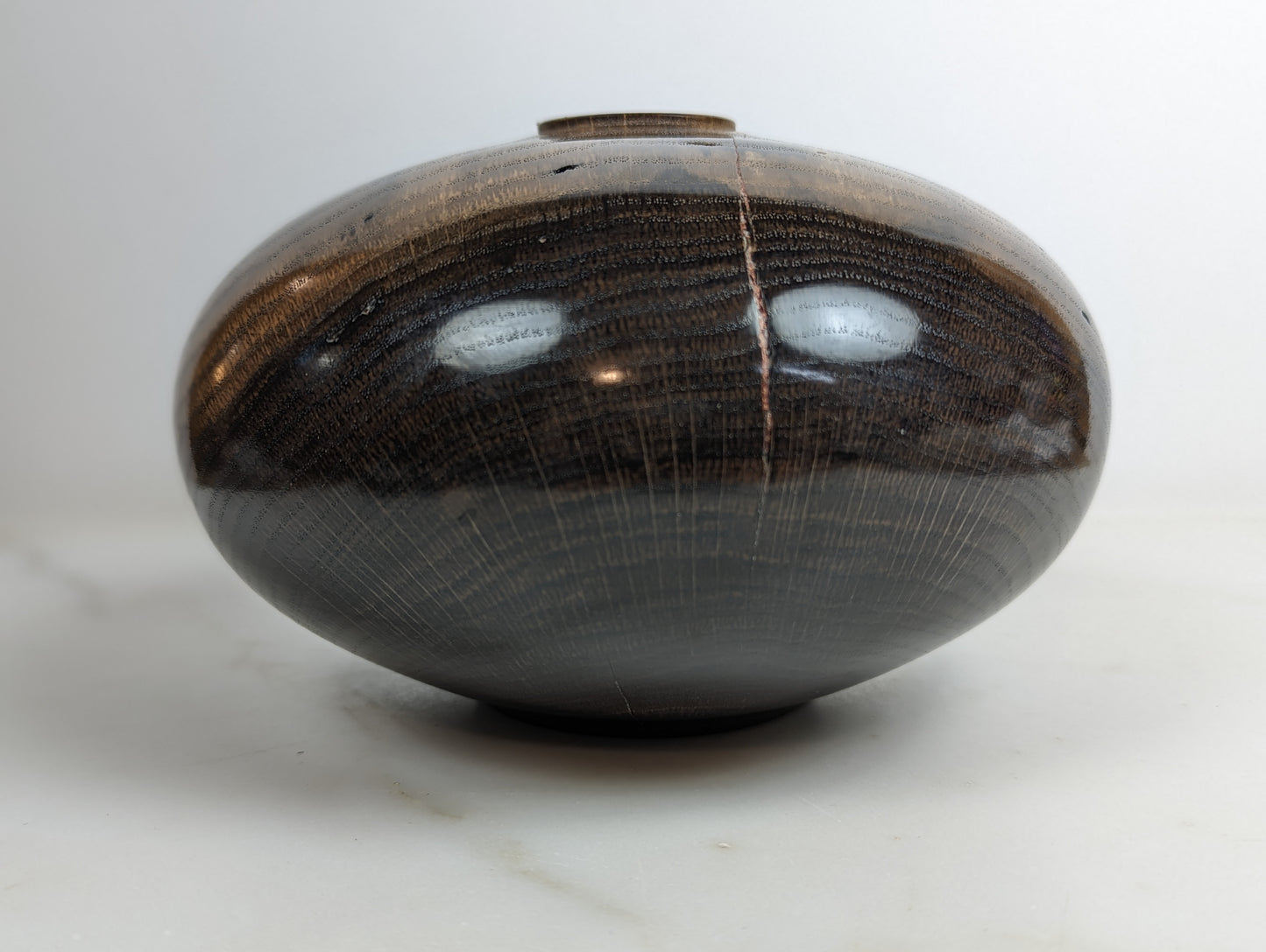Ebonized oak hollow form