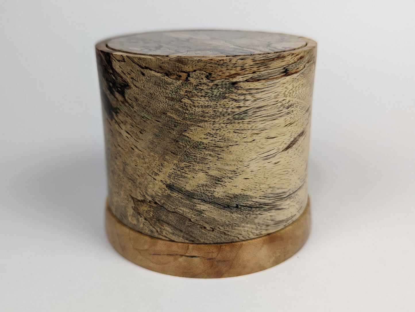 All spalted puzzle pot