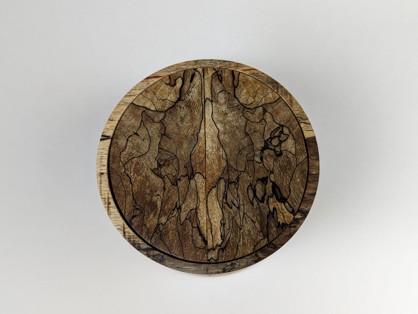 All spalted puzzle pot