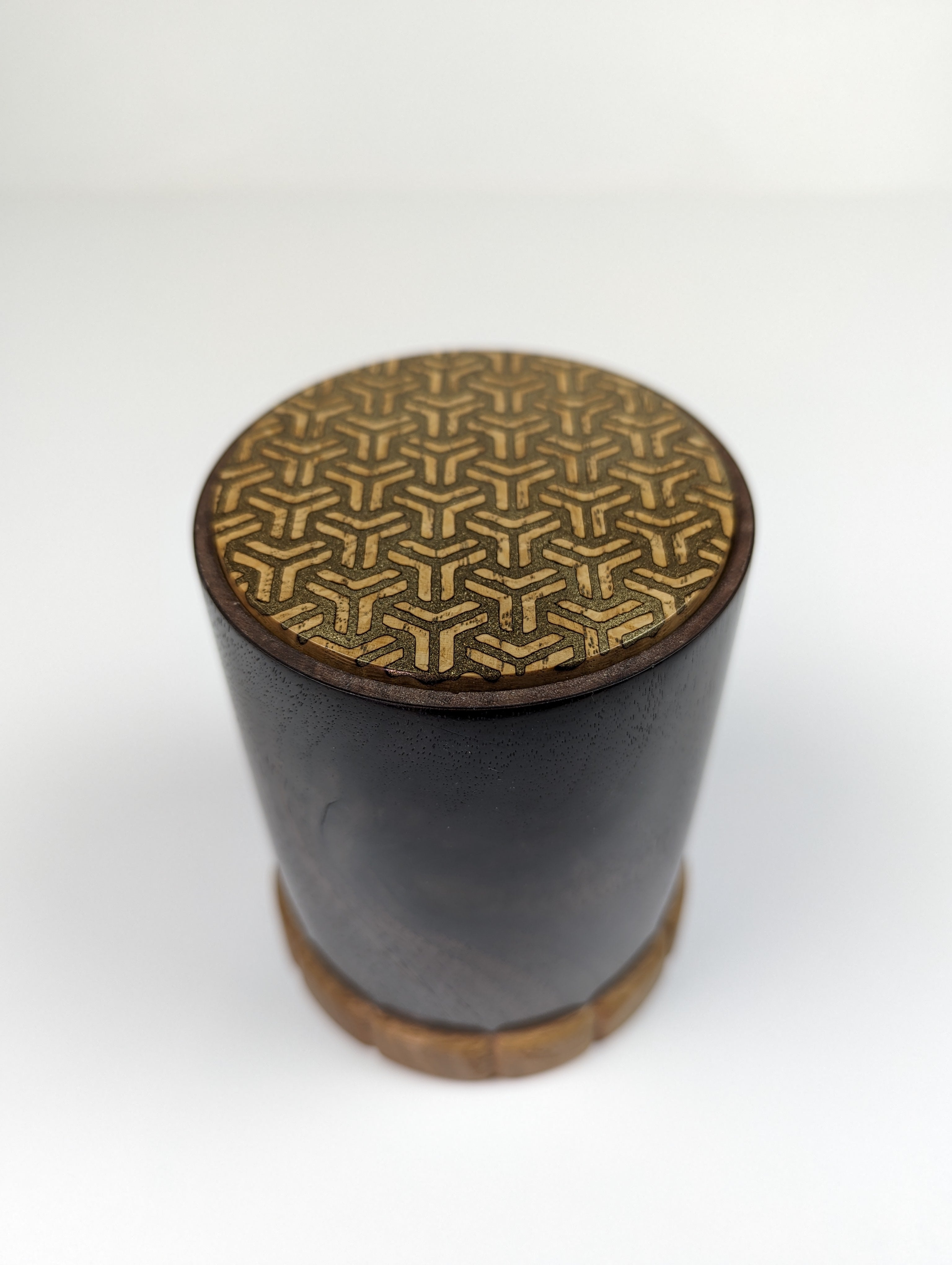 Top Brass patterned puzzle box