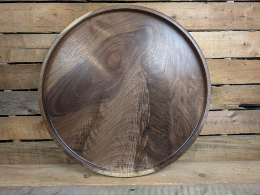 Large black walnut serving tray