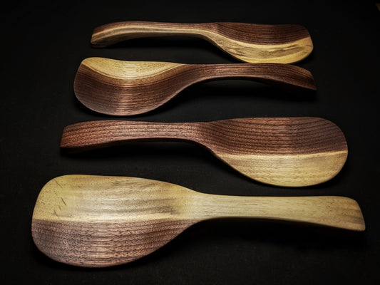 Black walnut rice paddles