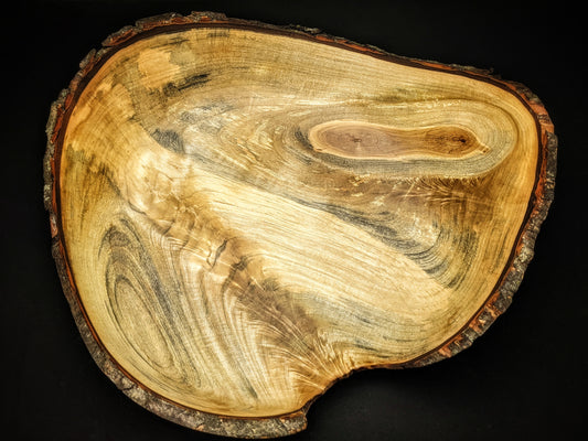 Live edge silver maple dish