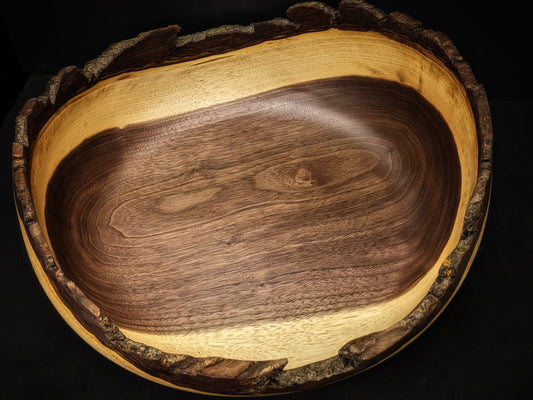 Live edge black walnut bowl