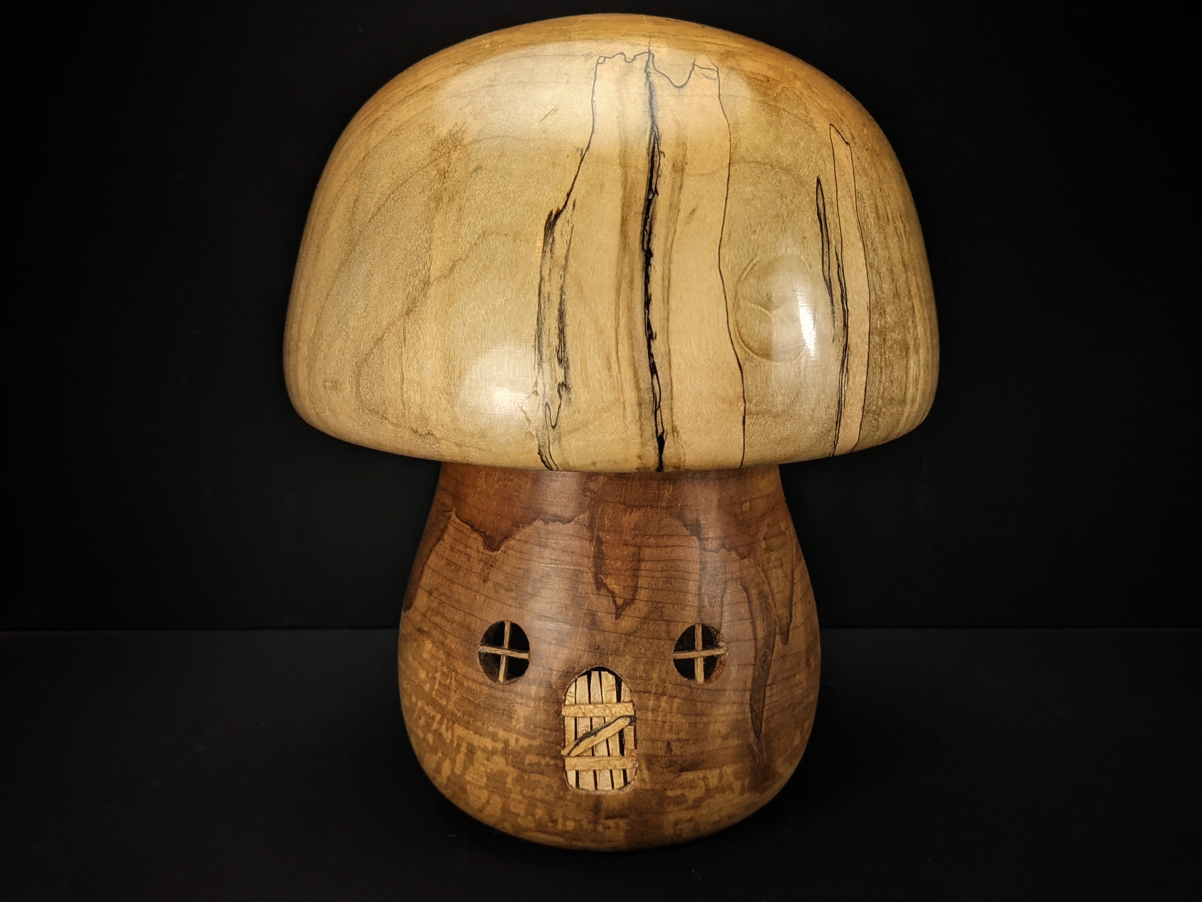 All spalted maple gnome home