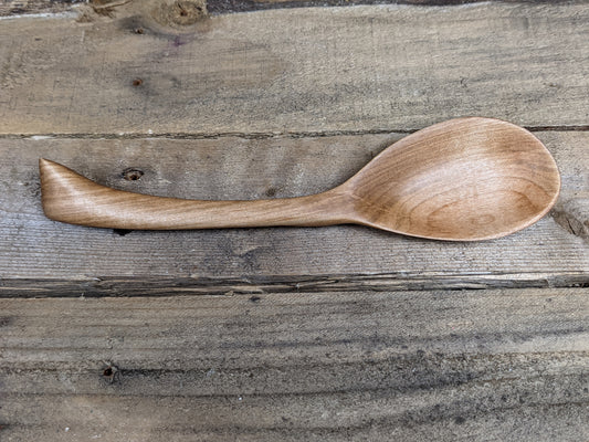 Silver maple soup spoon
