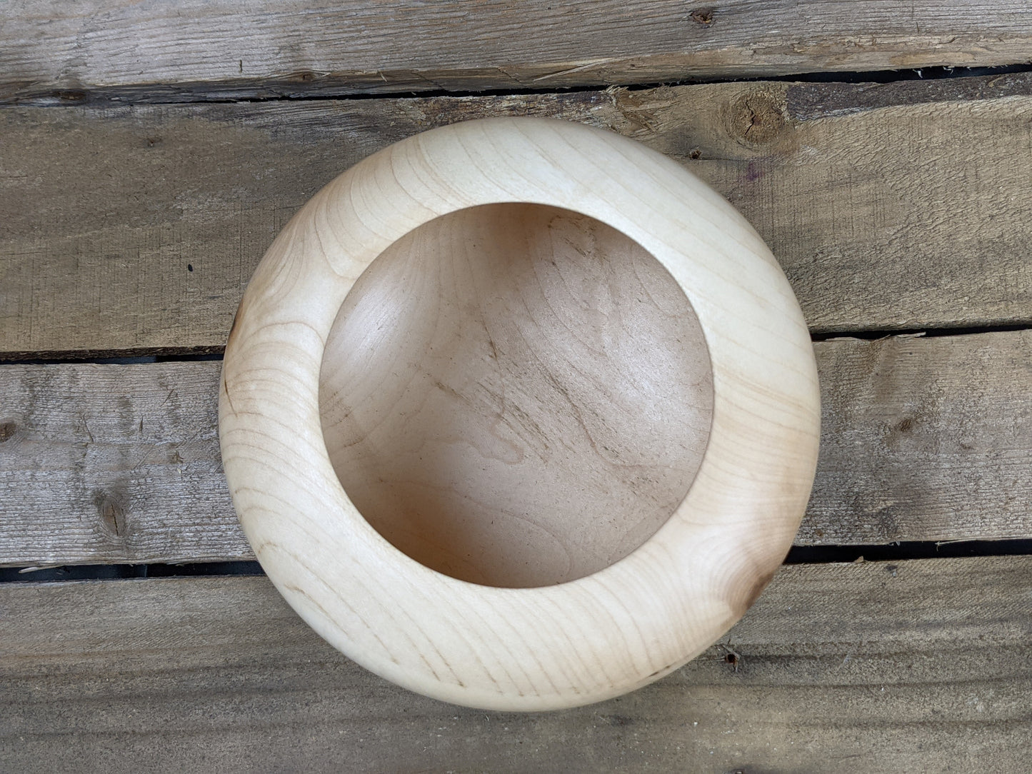 Hard maple wide mouth pot