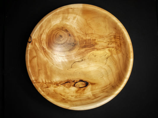 Knotty maple bowl