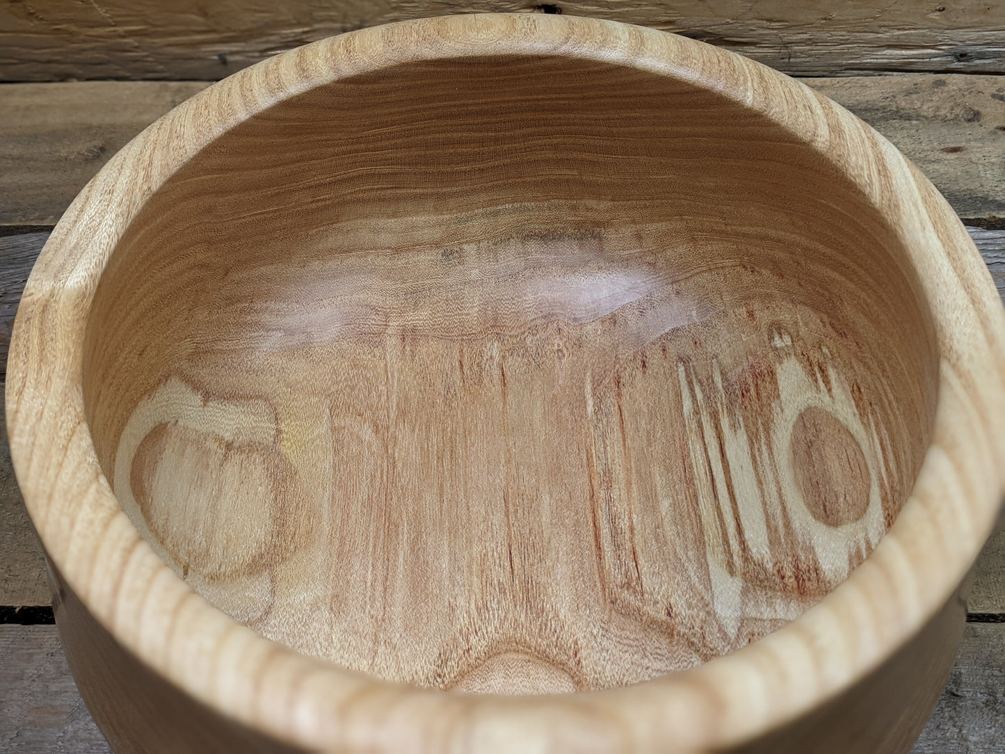 Chunky decorative honey locust bowl