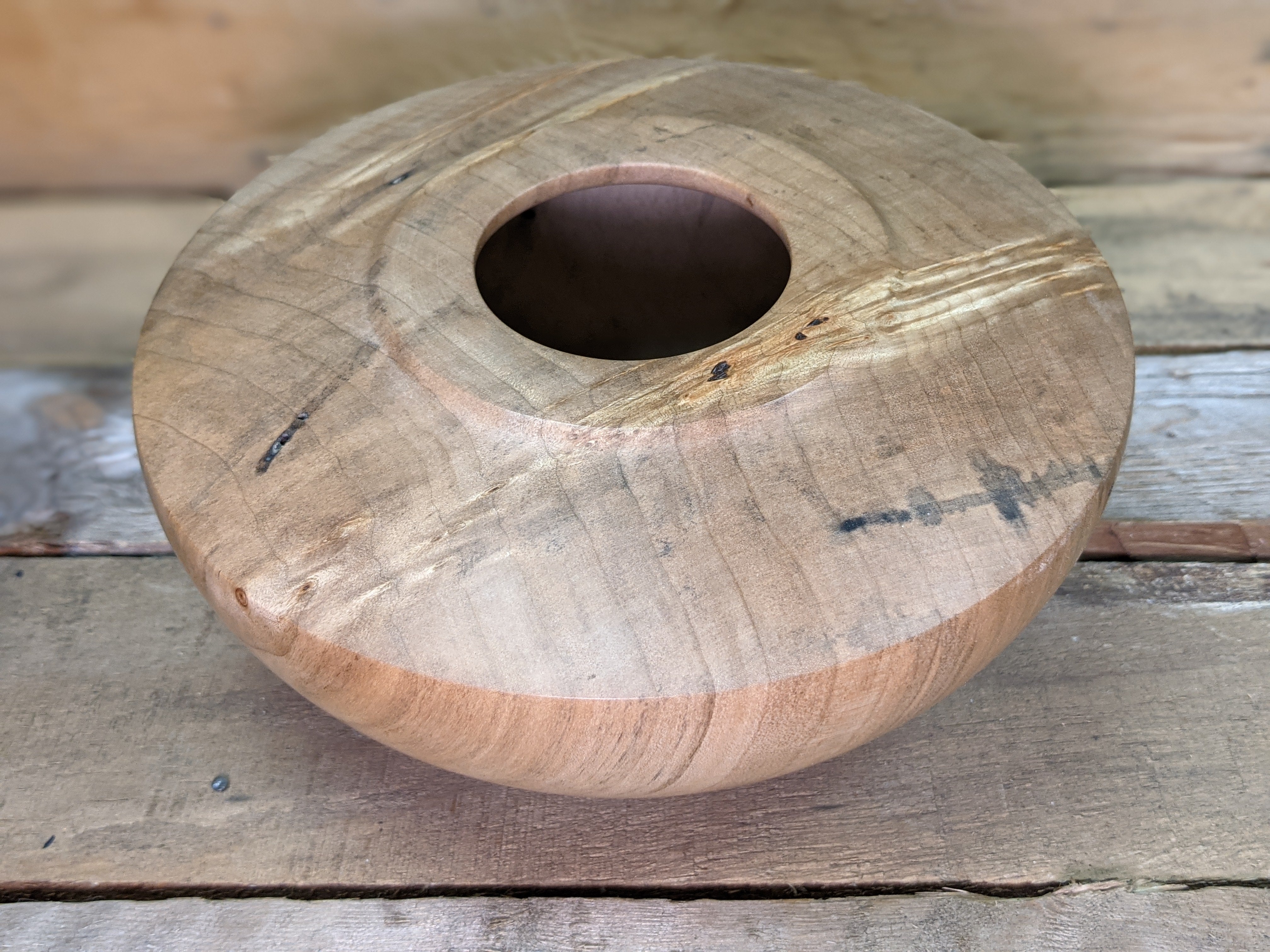 Silver maple hollow form