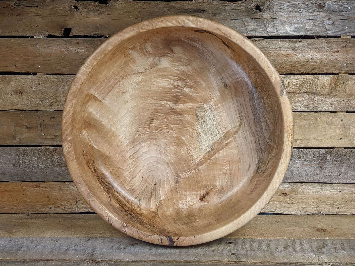 XL Figured maple bowl