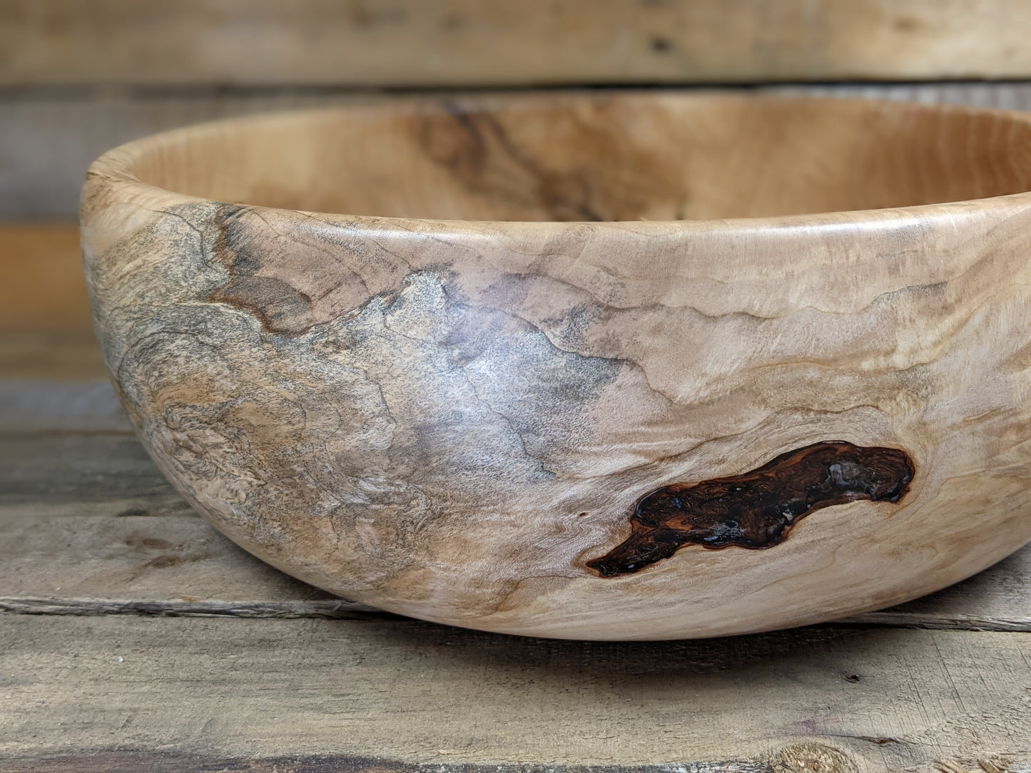 XL Figured maple bowl