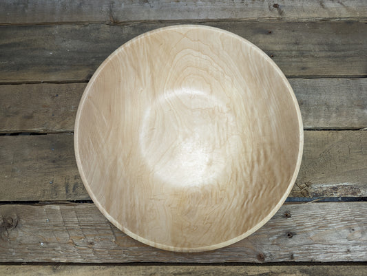 Figured maple dish