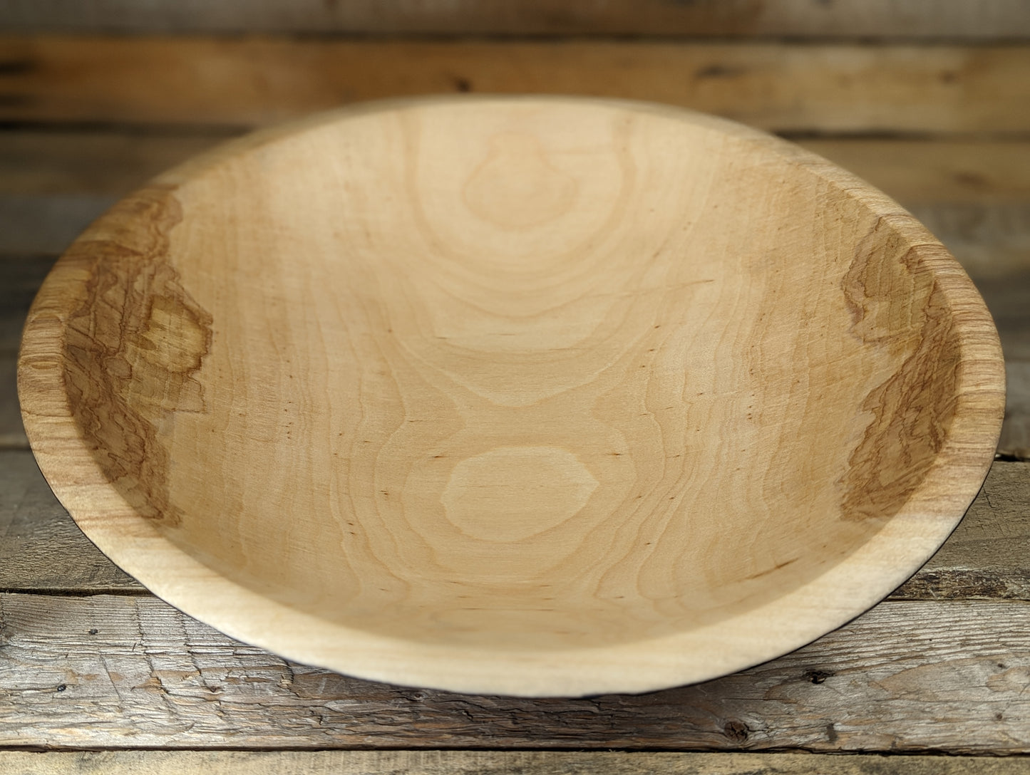 Large textured birch bowl