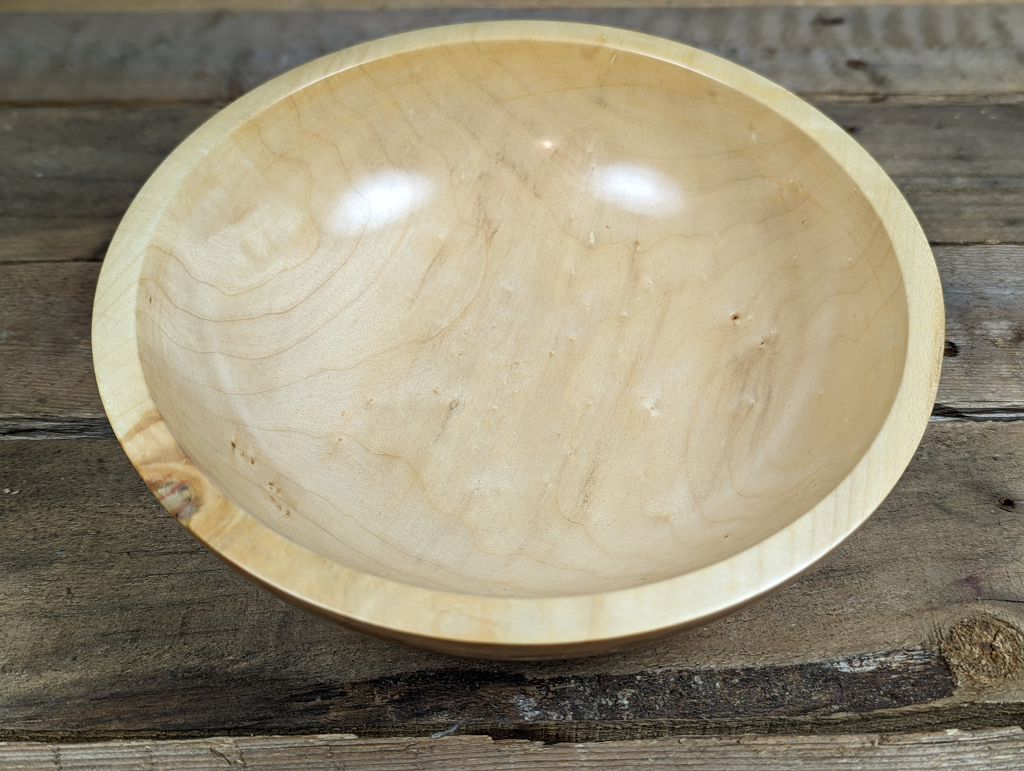 Bird's eye maple bowl