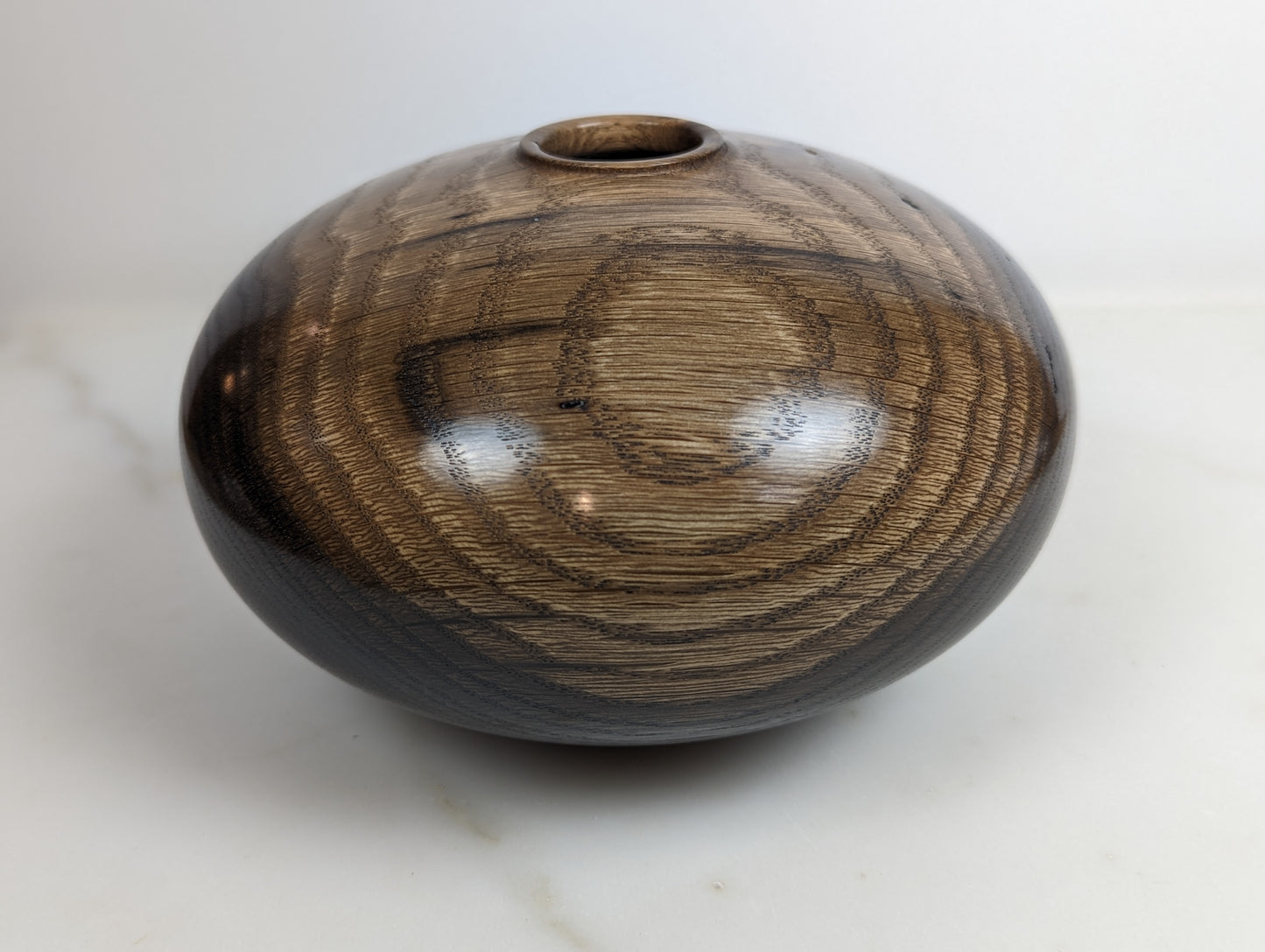 Ebonized oak hollow form