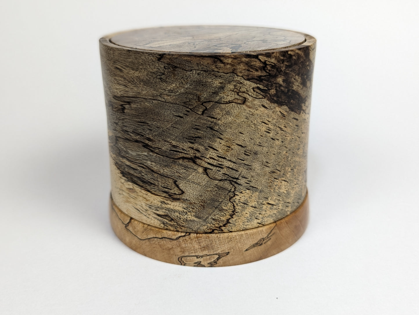 All spalted puzzle pot
