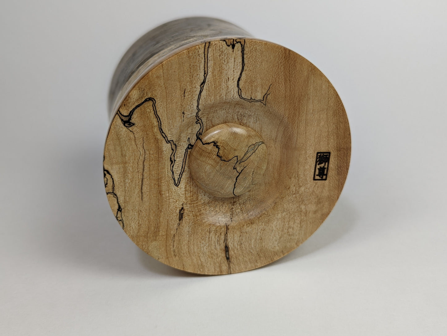 All spalted puzzle pot